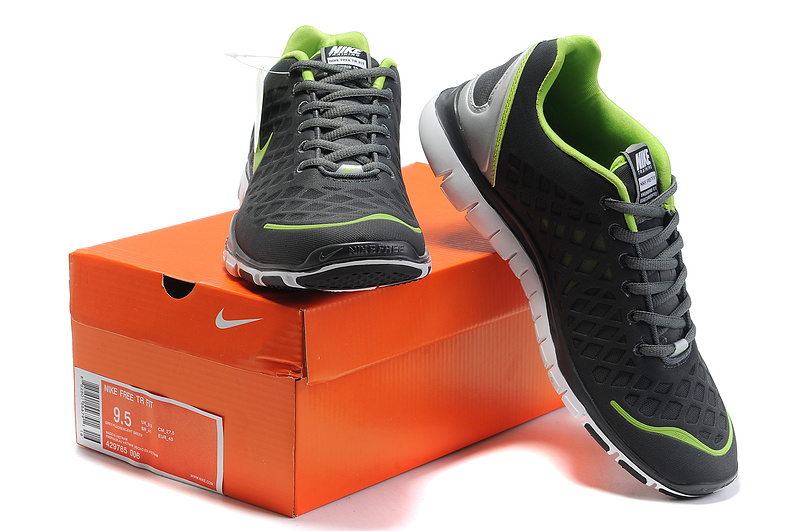 Nike Free Run 3.0 Black Green Shoes