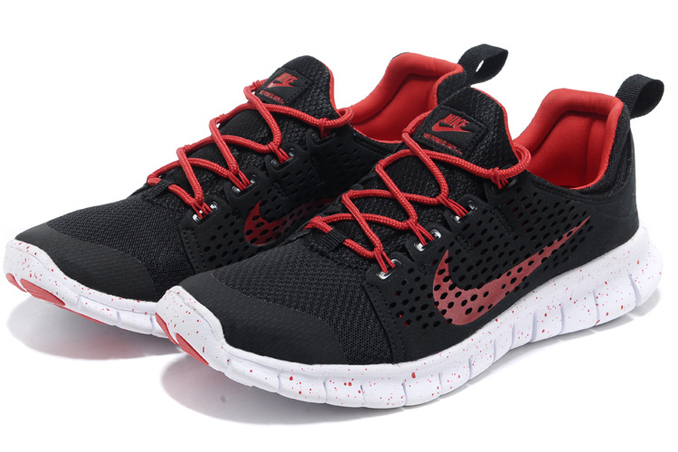 Nike Free Run 3.0 Black Red Shoes - Click Image to Close