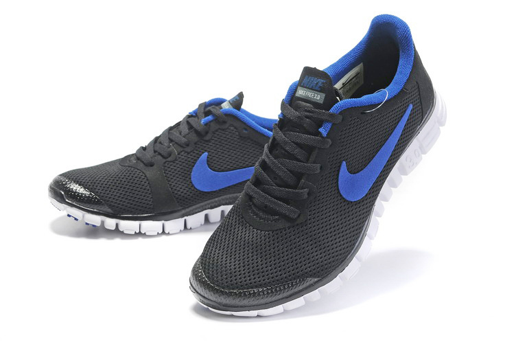Nike Free Run 3.0 Mesh Black Blue Shoes