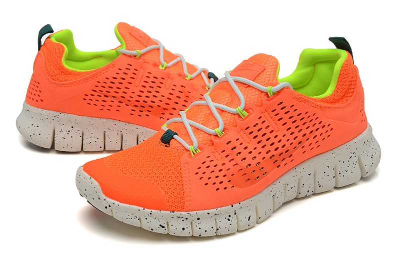 Nike Free Run 3.0 Orange White Shoes - Click Image to Close
