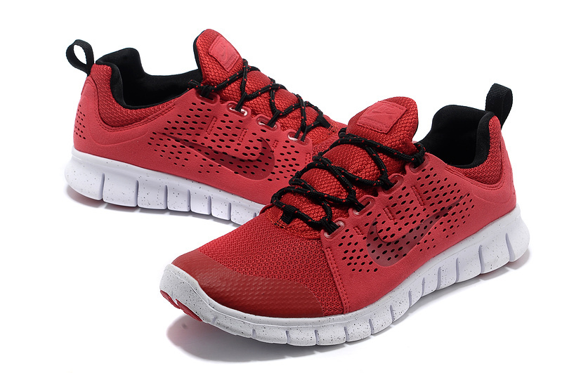Nike Free Run 3.0 Red Black White Shoes - Click Image to Close