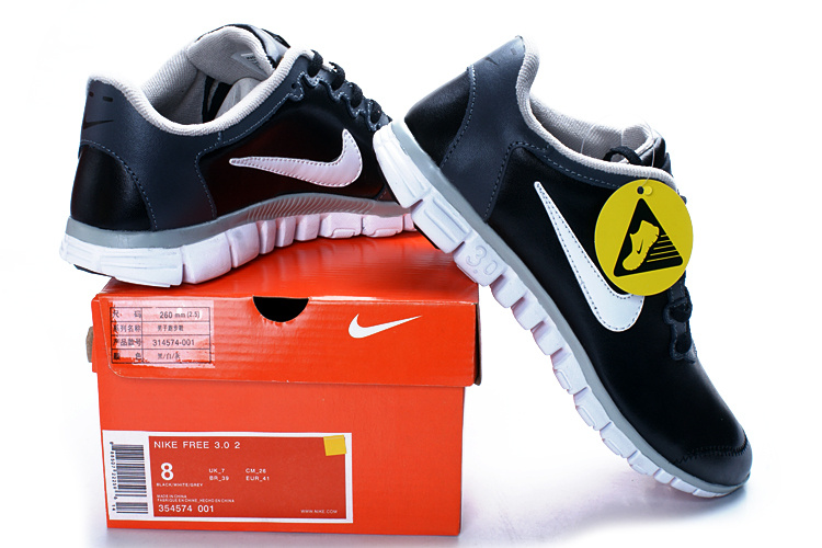 Nike Free Run 3.0 V2 Black White Shoes