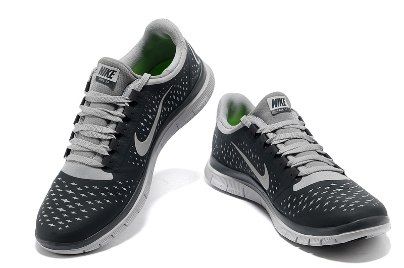 Nike Free 3.0 V4 Running Shoes Black Grey