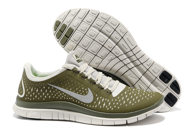 Nike Free 3.0 V4 Running Shoes Dark Green Grey