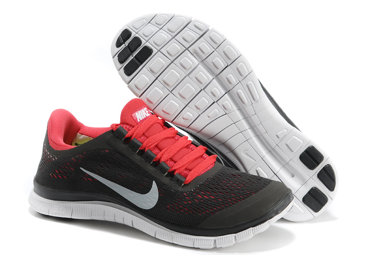 Nike Free Run 3.0 V5 Black Red White Shoes