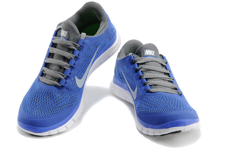 Nike Free Run 3.0 V5 Blue Grey White Shoes