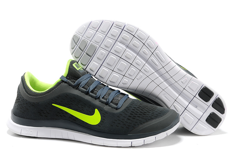 Nike Free Run 3.0 V5 Engrave Black Yellow White Shoes - Click Image to Close