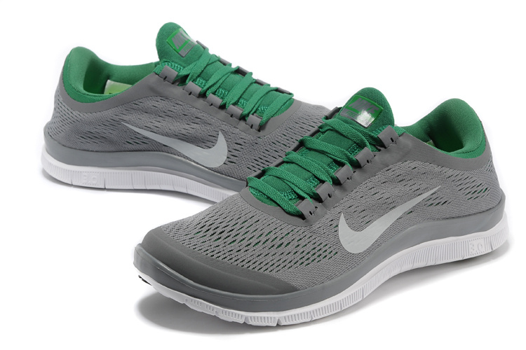 Nike Free Run 3.0 V5 Grey Green Shoes