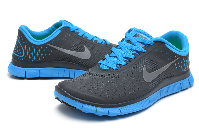Nike Free Run 4.0 Black Blue Shoes