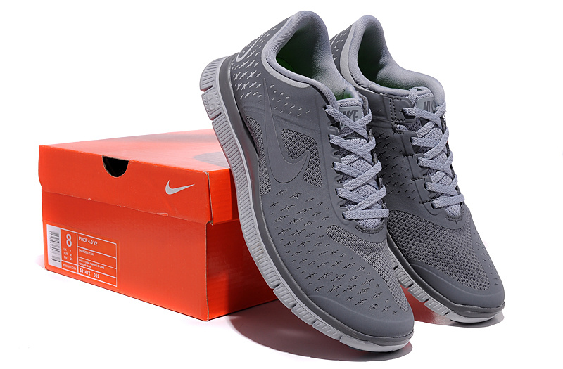 Nike Free 4.0 V2 All Grey Running Shoes - Click Image to Close