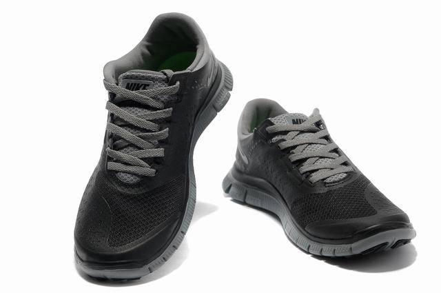 Nike Free Run 4.0 V2 Black Grey Shoes - Click Image to Close