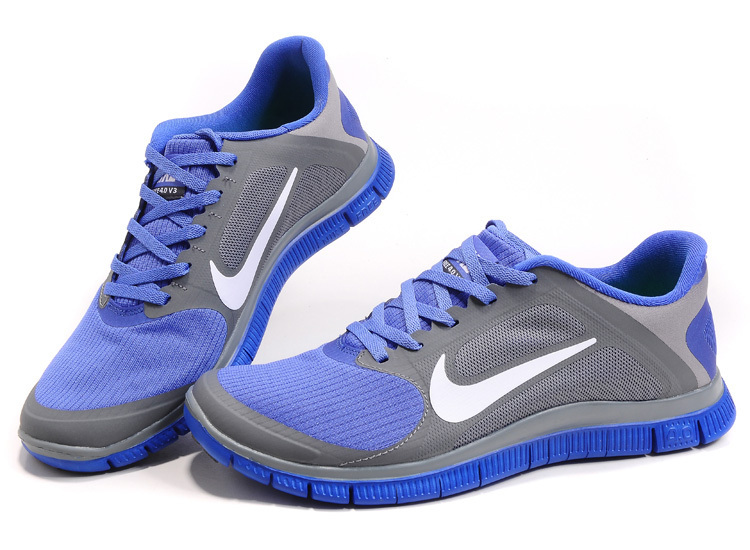 Nike Free 4.0 V2 Blue Grey Running Shoes