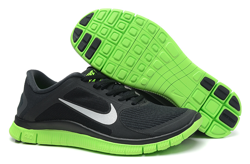 Nike Free Run 4.0 V3 Black Green Shoes
