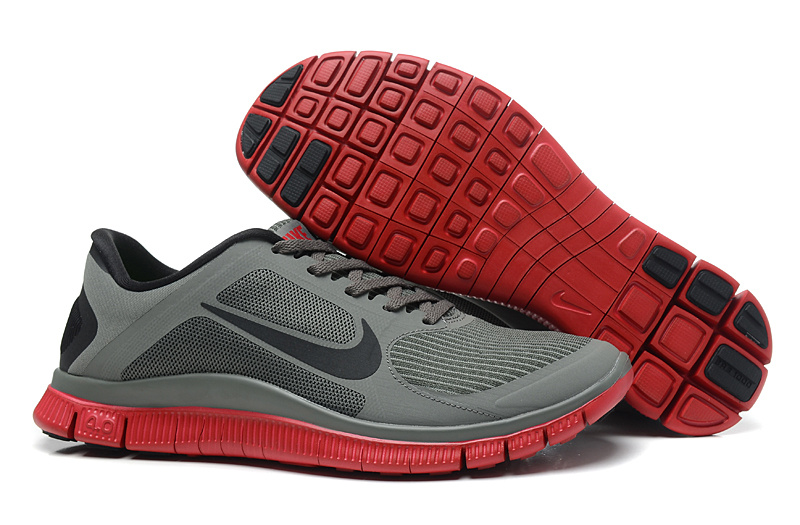 Nike Free Run 4.0 V3 Grey Black Pink Shoes - Click Image to Close