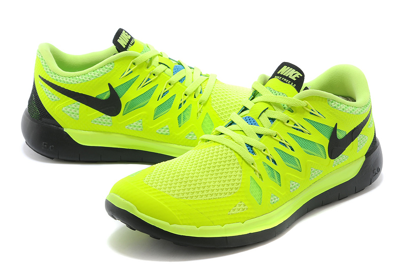 World-Up Nike Free Run 5.0 Green Black Shoes - Click Image to Close