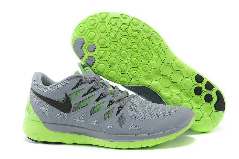 World-Up Nike Free Run 5.0 Grey Green Shoes