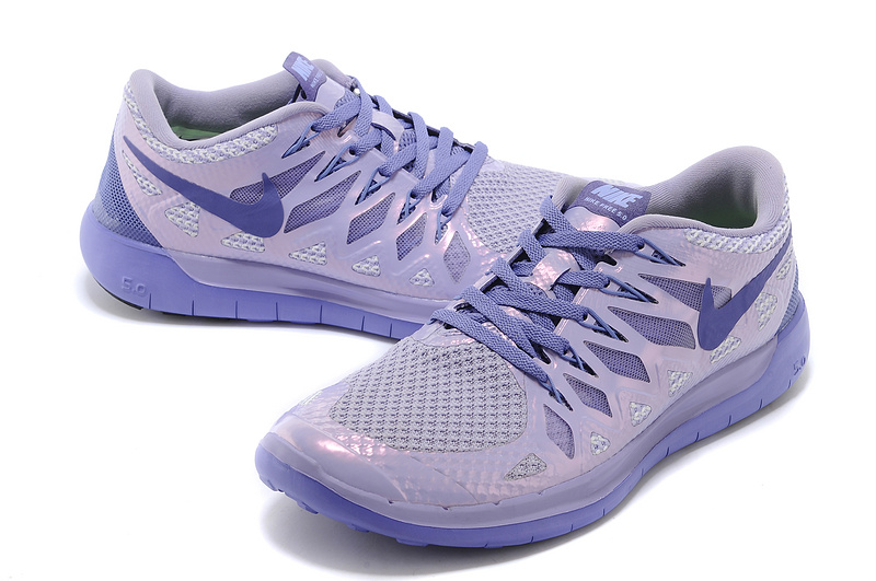World-Up Nike Free Run 5.0 Purple Silver Shoes