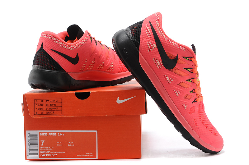 World-Up Nike Free Run 5.0 Red Black Shoes