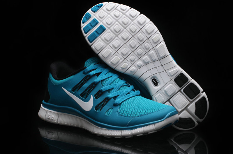 Women Nike Free Run 5.0 2 Blue White Shoes