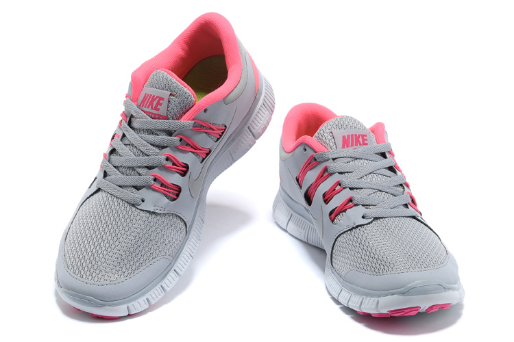 Women Nike Free Run 5.0 2 Grey Pink Shoes