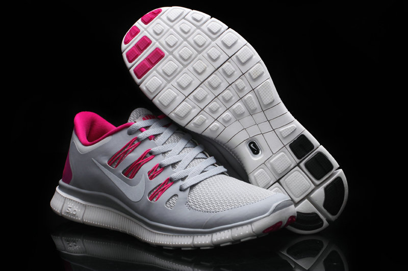 Women Nike Free Run 5.0 2 Grey Pink Shoes