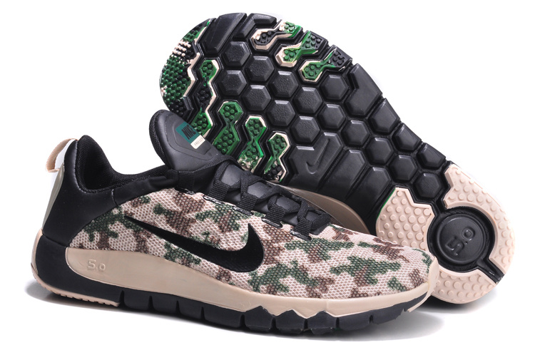 Nike Free Run 5.0 Army Black Shoes - Click Image to Close