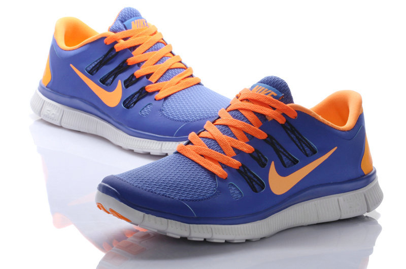 Nike Free Run 5.0 Blue Orange Shoes