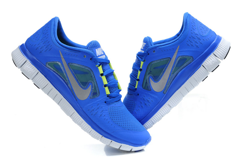 Nike Free Run 5.0 Blue White Shoes
