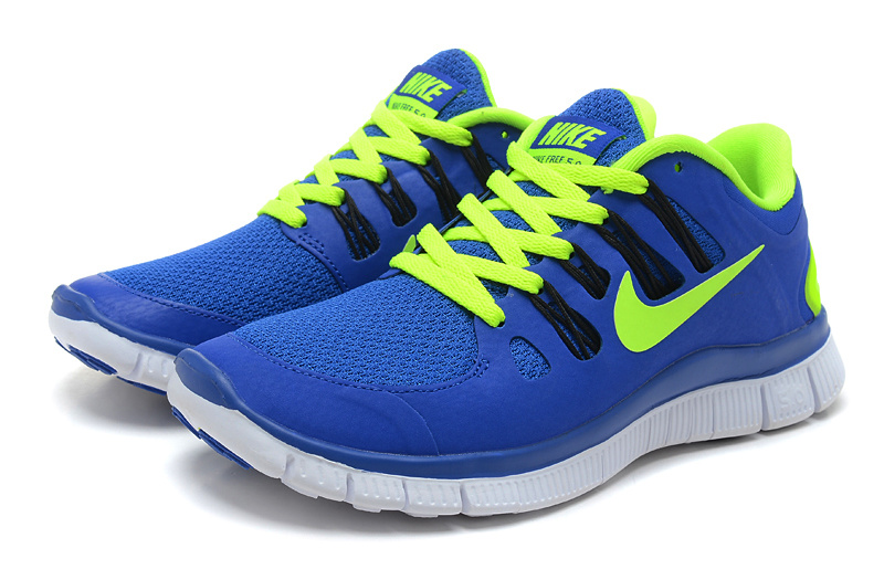 Nike Free 5.0 Running Shoes Sapphire Blue Green - Click Image to Close