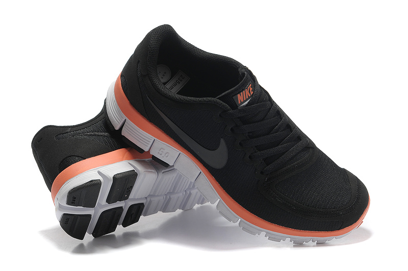 Nike Free Run 5.0 V4 Black Orange White Shoes