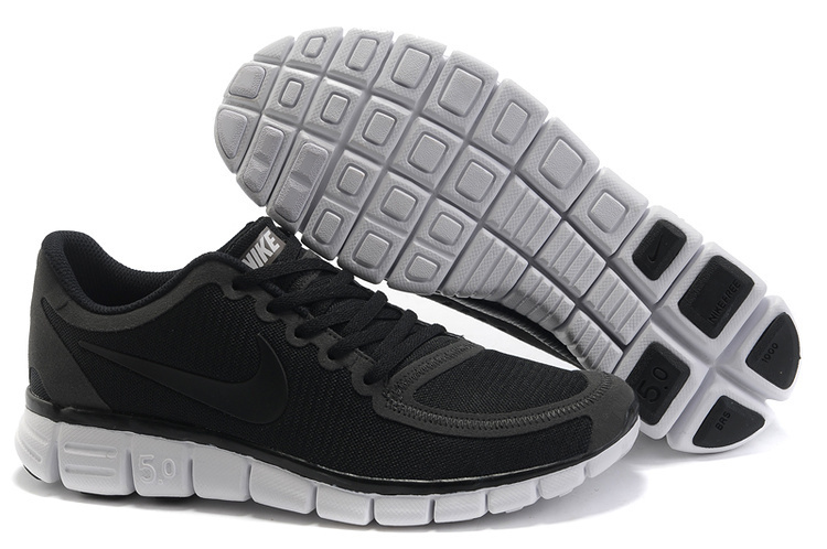 Nike Free Run 5.0 V4 Black White Shoes