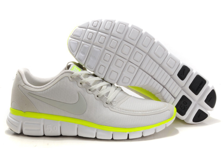 Nike Free Run 5.0 V4 Grey Yellow Shoes