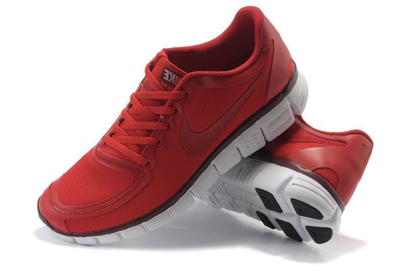 Nike Free Run 5.0 V4 Wine Red White Shoes