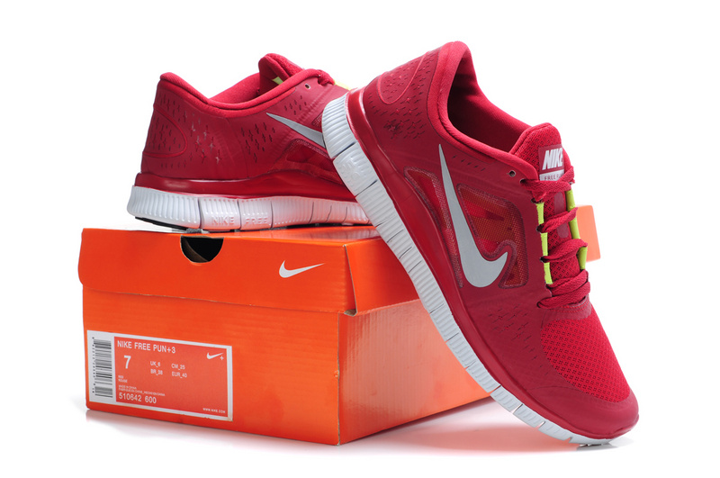 Nike Free Run 5.0 Wine Red White Shoes