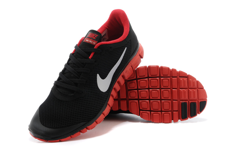 Nike Free Run.3.0 Boutique Black Red Women's Running Shoes