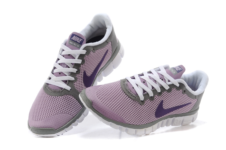 Nike Free Run.3.0 Boutique Pink Grey Purple Women's Running Shoes
