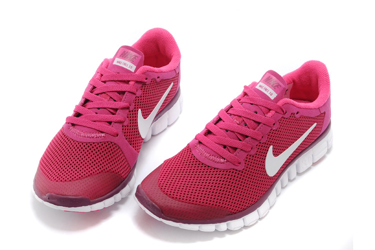 Nike Free Run.3.0 Boutique Pink White Women's Running Shoes - Click Image to Close