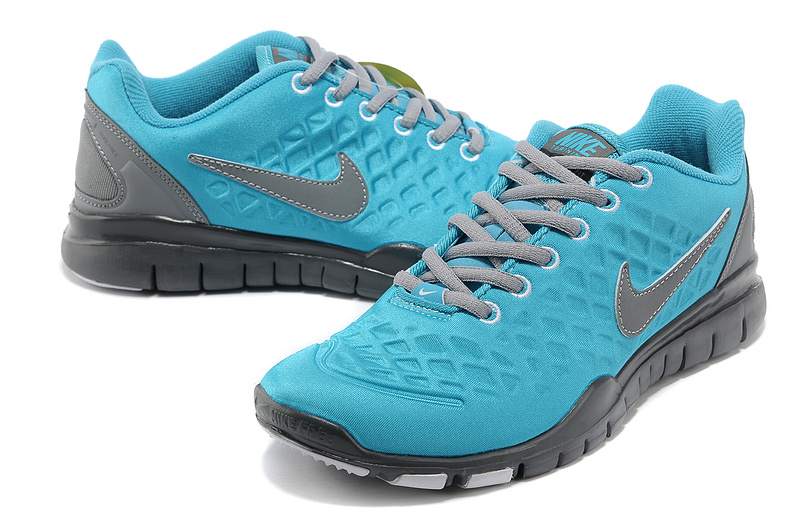 Nike Free TR Fit 2 Shield Blue Grey Shoes - Click Image to Close