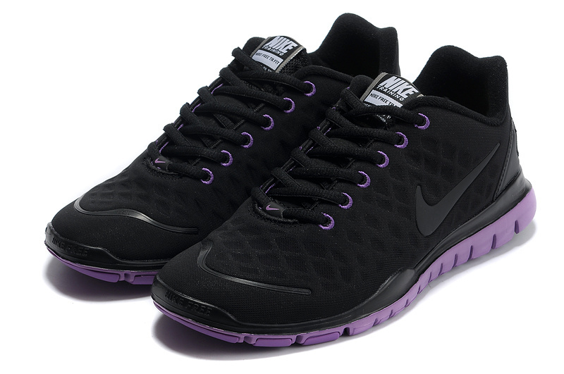 Women Nike Free TR Fit Black Purple Running Shoes - Click Image to Close