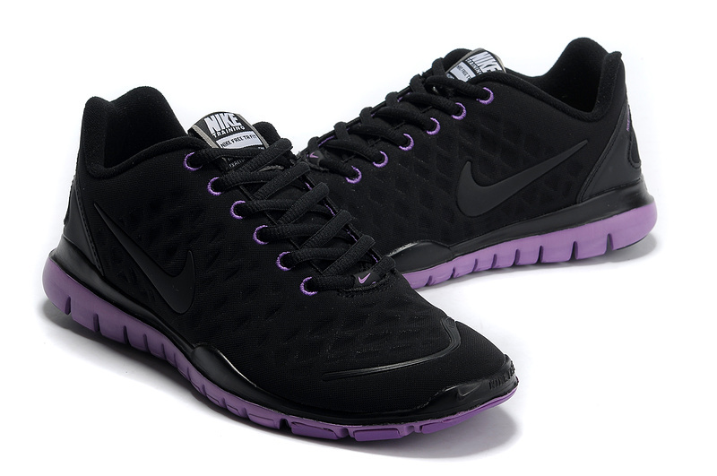 Women Nike Free TR Fit Black Purple Running Shoes - Click Image to Close
