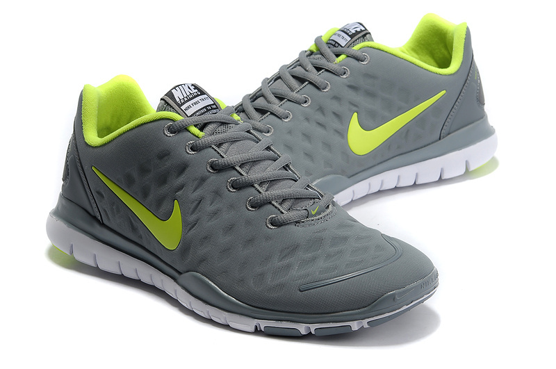 Nike Free TR Fit Grey Fluorescent Green Running Shoes