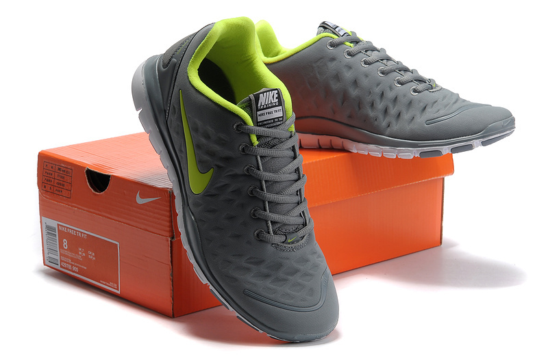 Nike Free TR Fit Grey Fluorescent Green Running Shoes