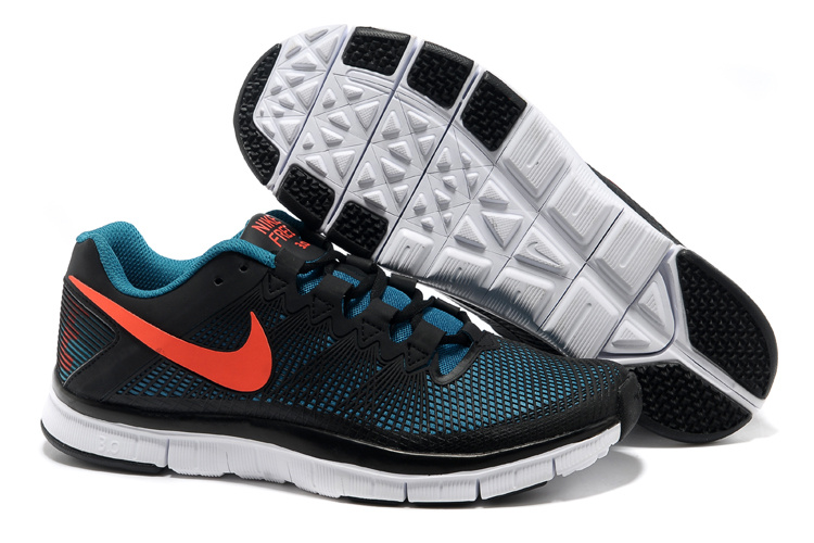 Nike Free Run 3.0 Trainer Black Blue Orange Shoes - Click Image to Close