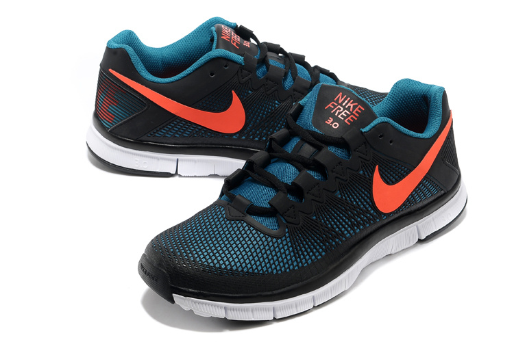 Nike Free Run 3.0 Trainer Black Blue Orange Shoes