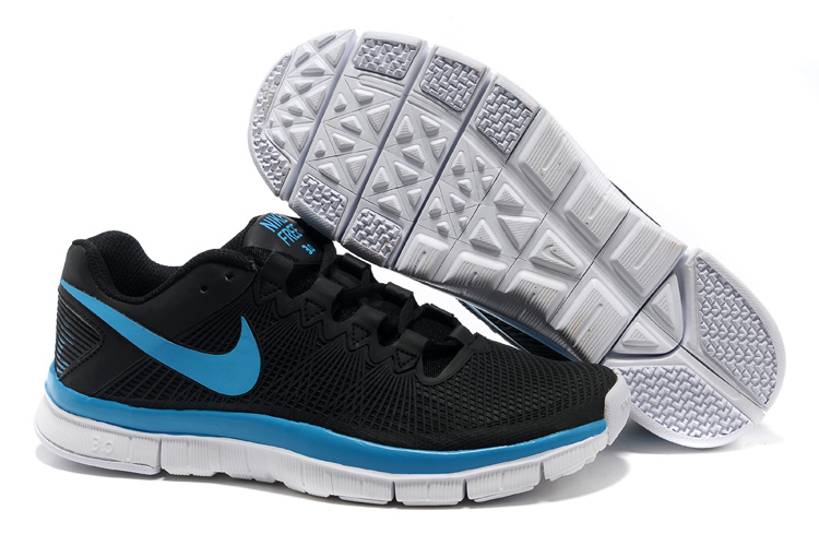 Nike Free Run 3.0 Trainer Black Blue Shoes - Click Image to Close