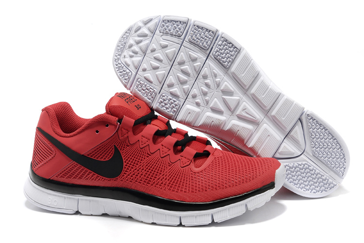 Nike Free Run 3.0 Trainer Red Black Shoes