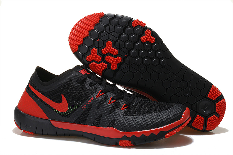 Nike Free Run 3.0 V3 Trainer Black Red Shoes - Click Image to Close