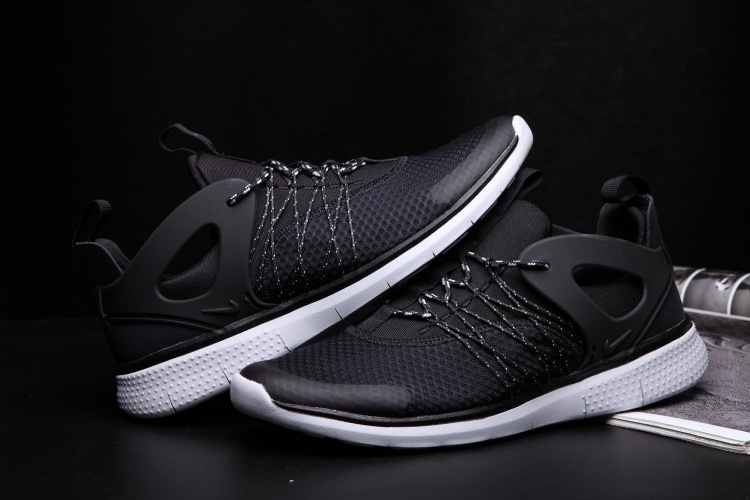 Nike Free Viritous Black White Running Shoes For Lover