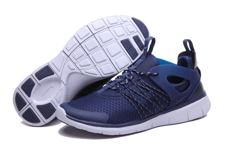 Nike Free Viritous Deep Blue White Running Shoes For Lover