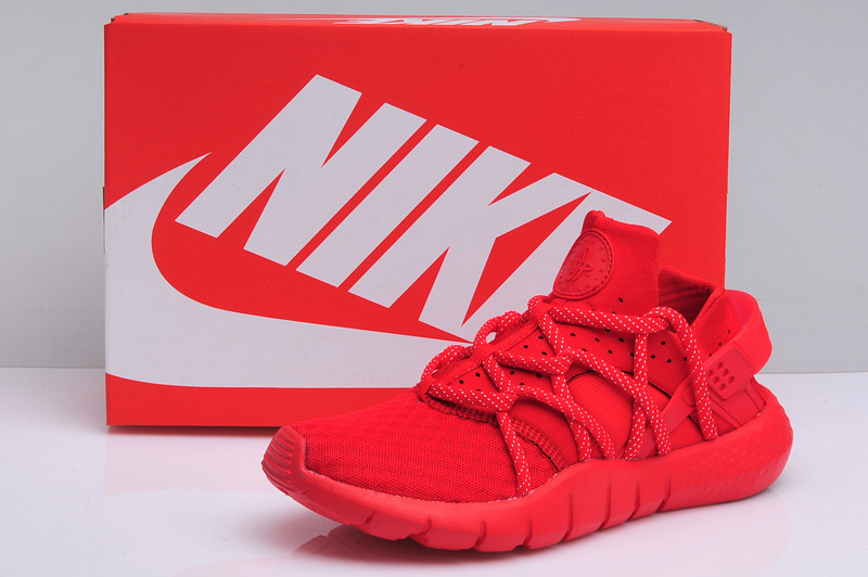 Women Nike Huarache NM All Red Shoes - Click Image to Close